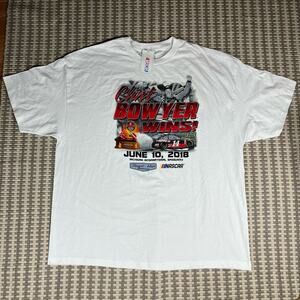 Clint Bowyer Wins Stewart Haas Racing White Tee T Shirt Men’s Sz 3XL NWT